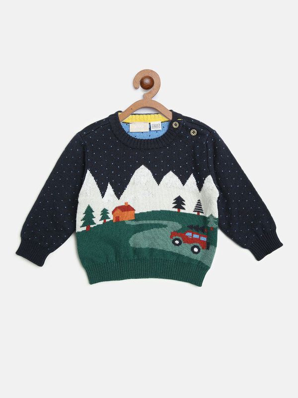 Wool Blend Tricot Pullover image number 0